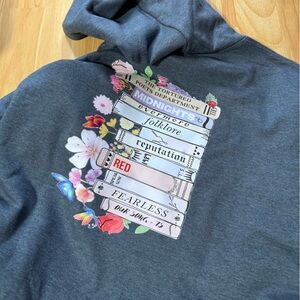 Taylor Swift Eras Tour Heather Gray Hoodie Medium M TTPD